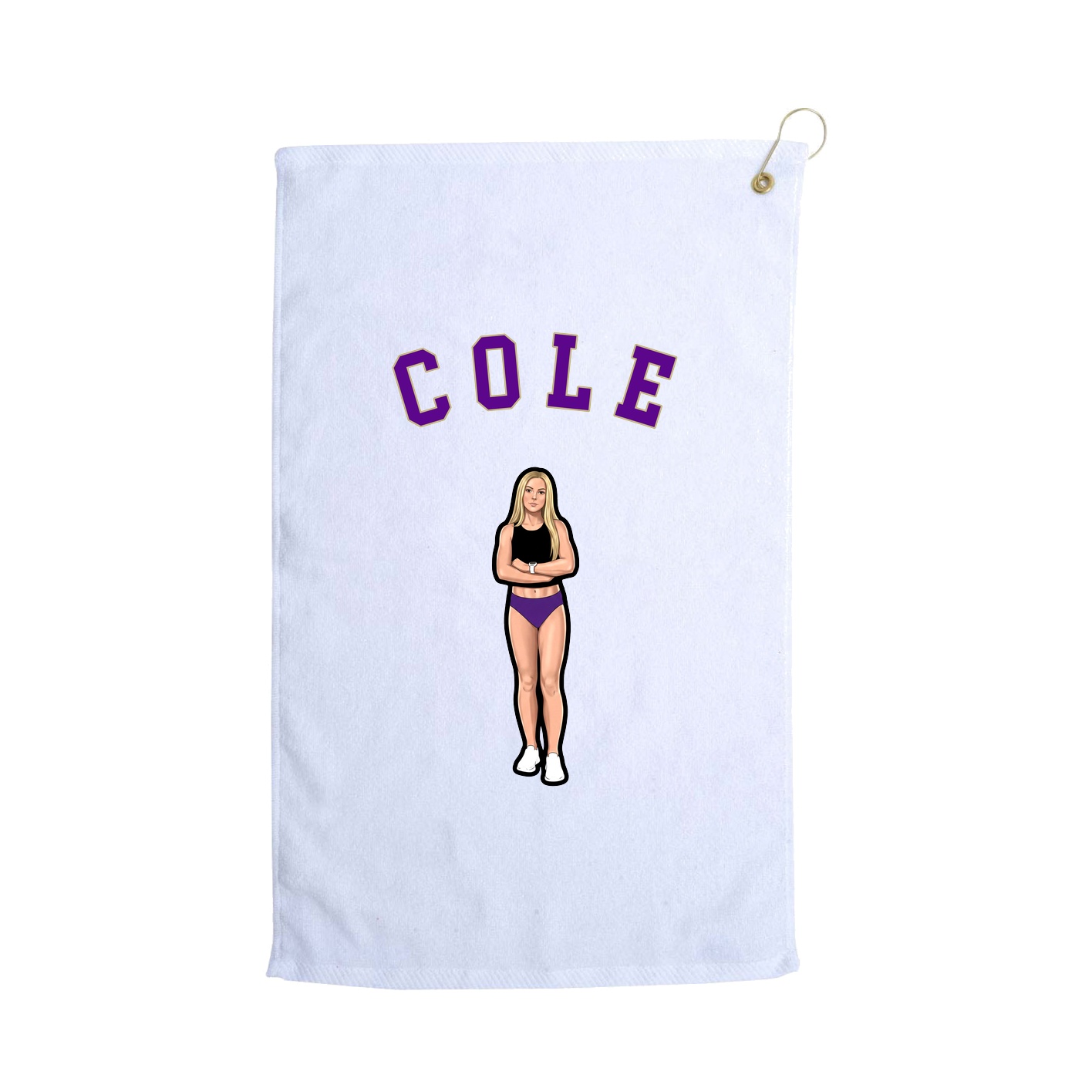 Golf Towel — Shirsey Arch in White