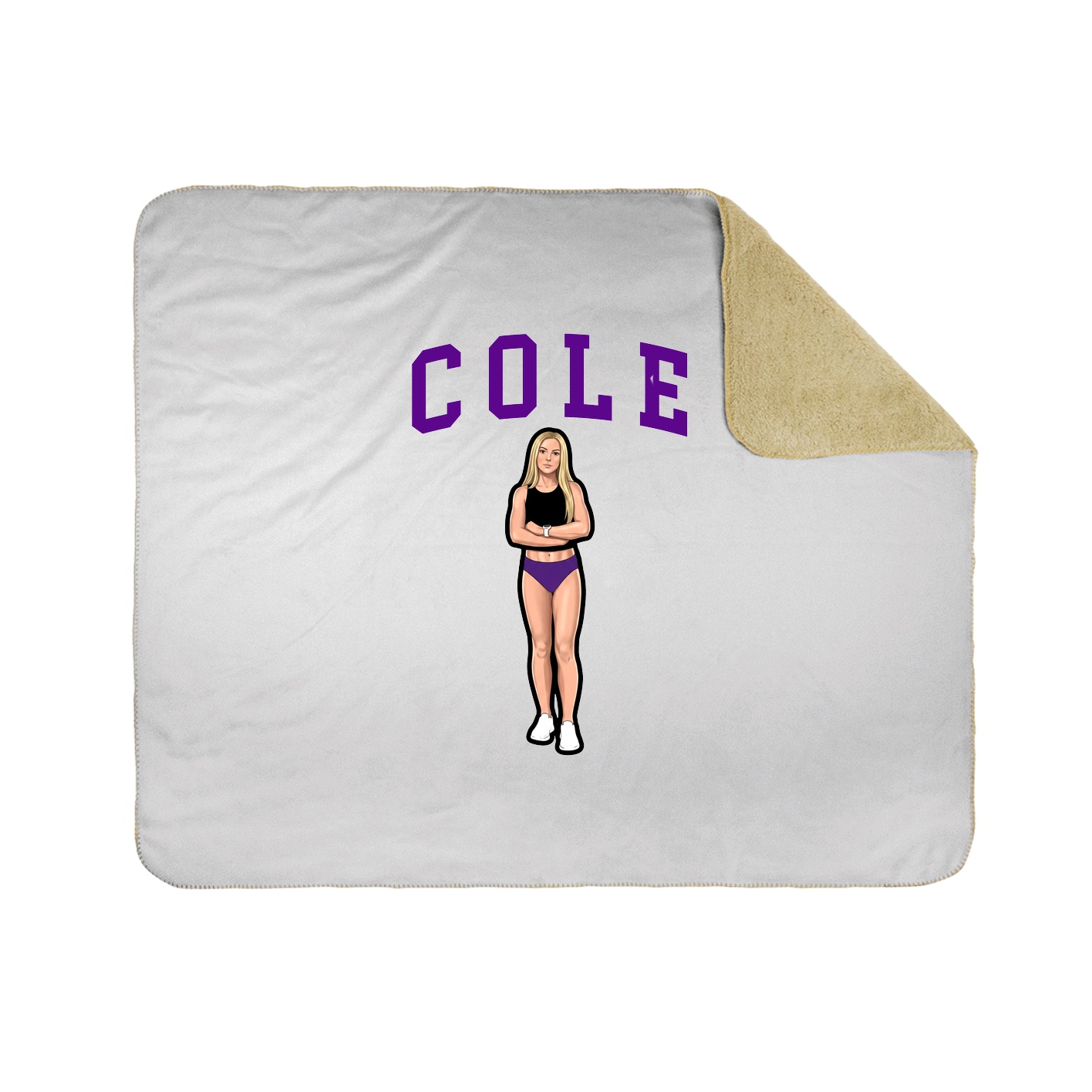 Throw Blanket — Shirsey in White