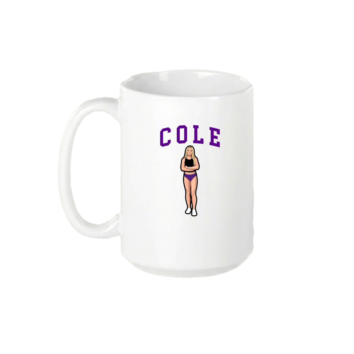 15oz Coffee Mug — Shirsey in White