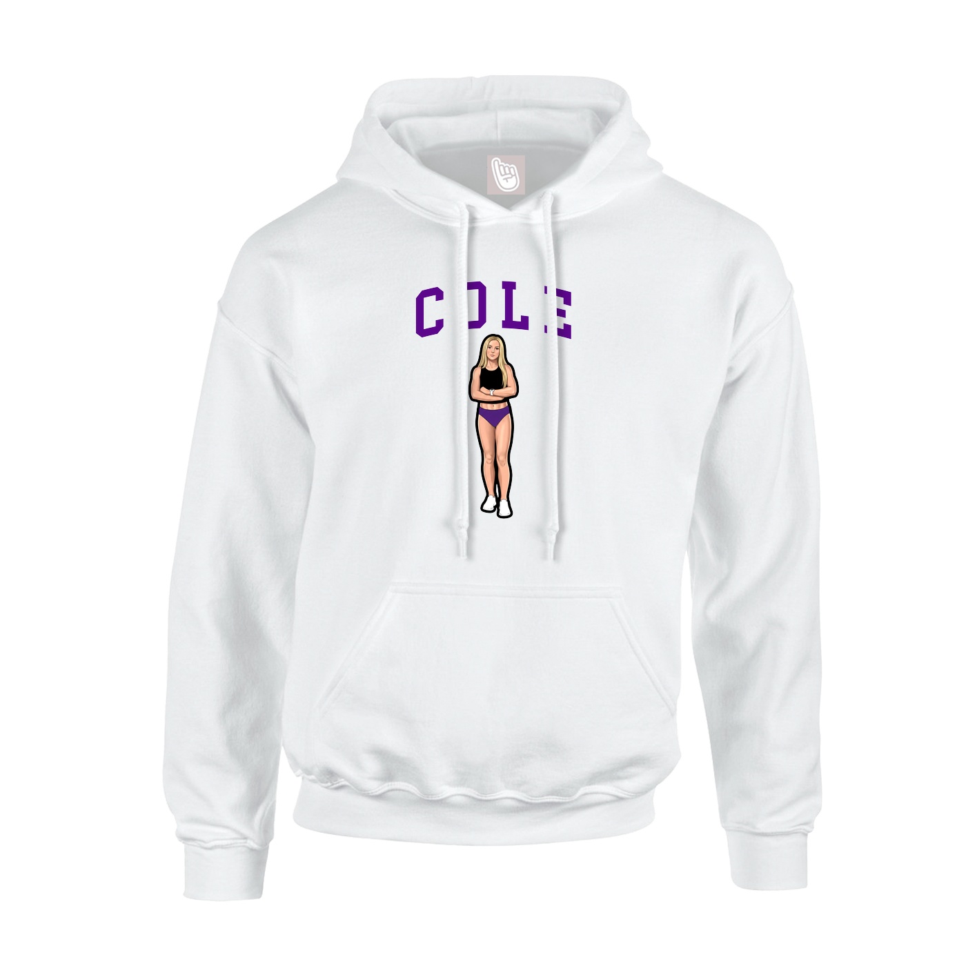 Hoodie — Shirsey in White