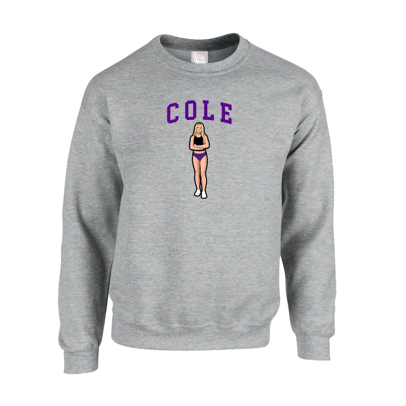 Fleece Crew — Shirsey in Grey