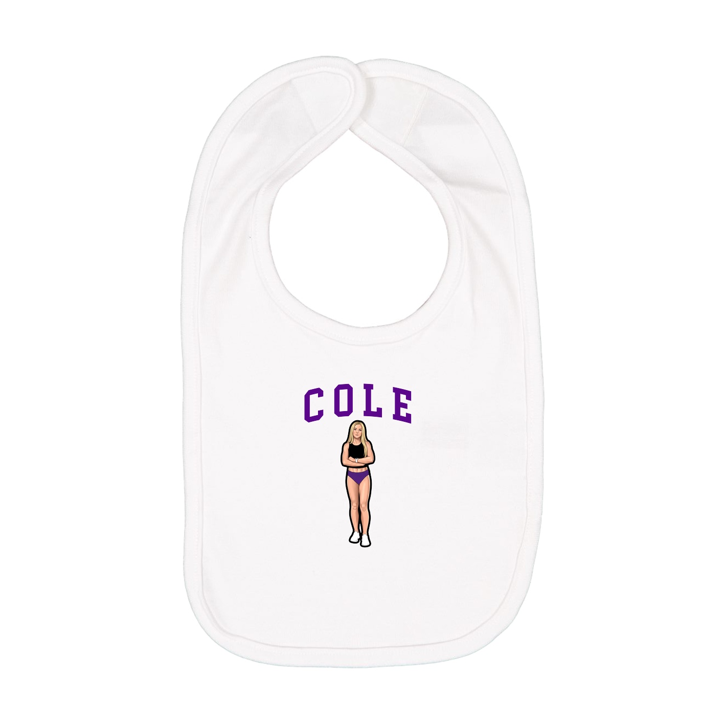 Infant Bib — Shirsey in White