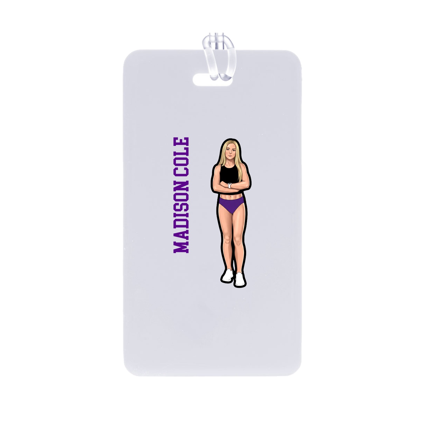Bag Tag — Name Vertical in Classic