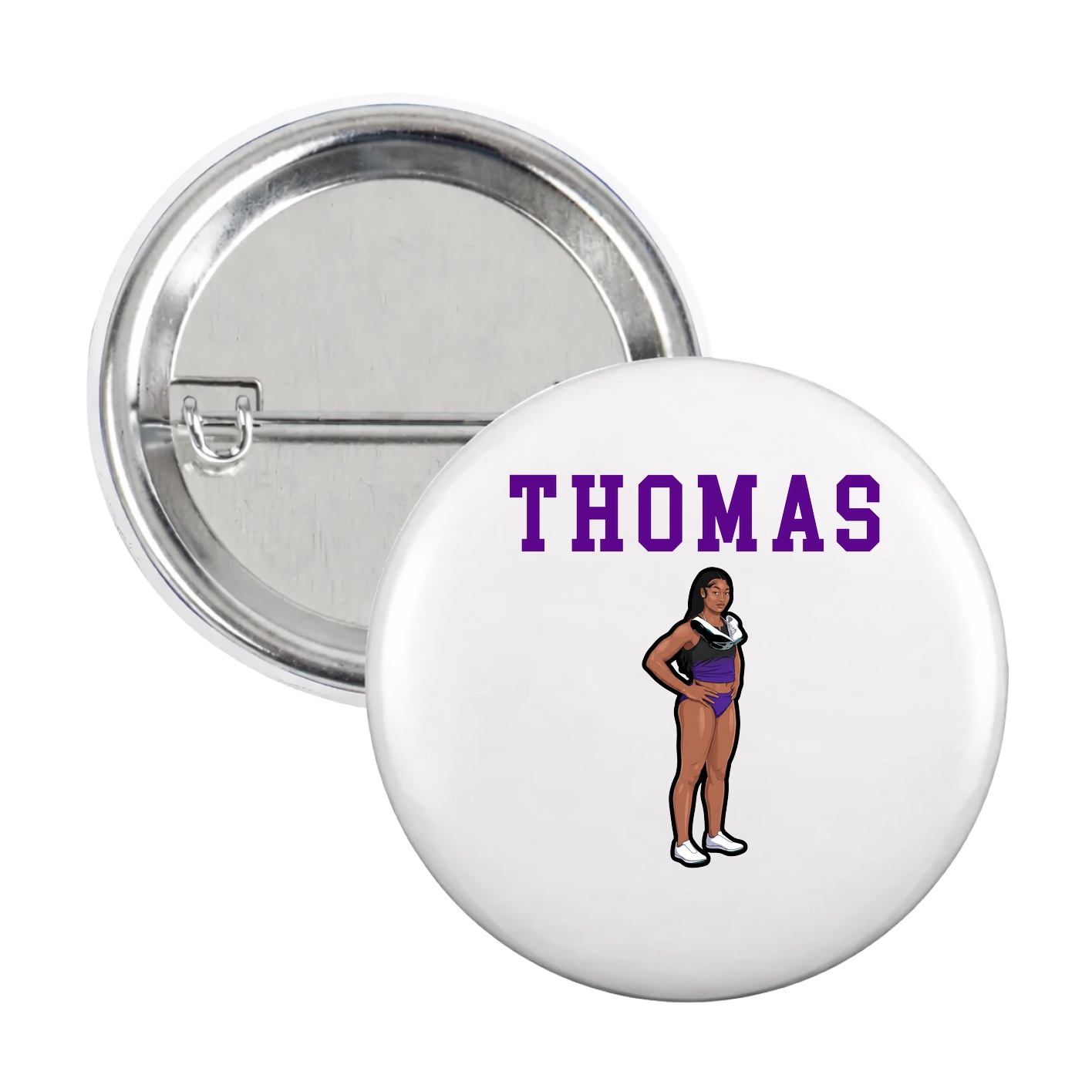 Game Day Button — Shirsey in White