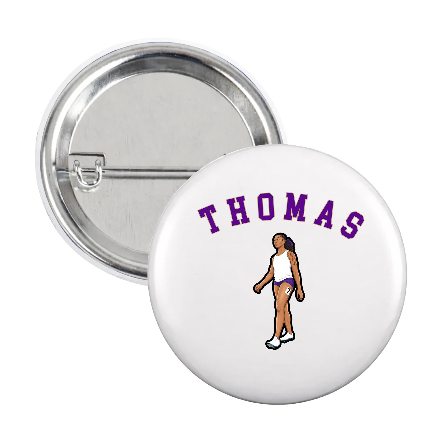 Game Day Button — Shirsey Arch in White