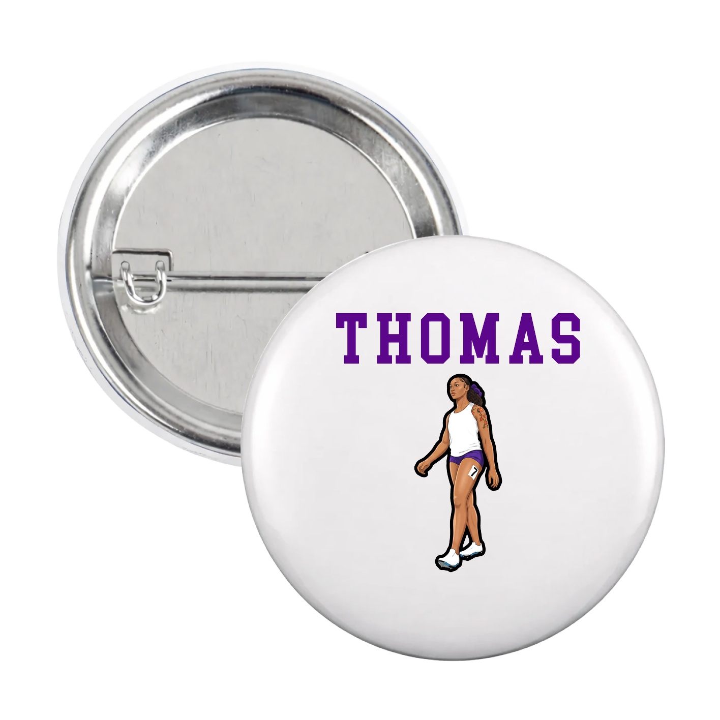 Game Day Button — Shirsey in White