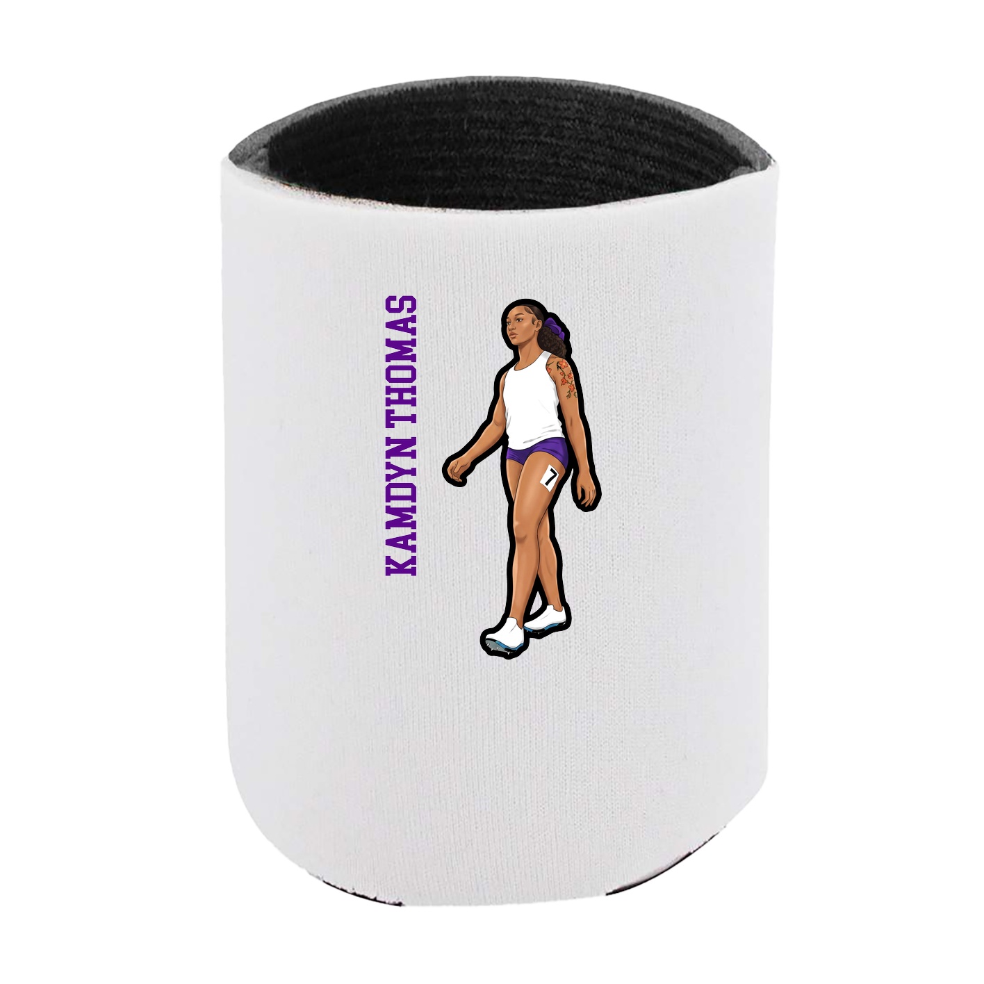 Can Holder — Name Vertical in White