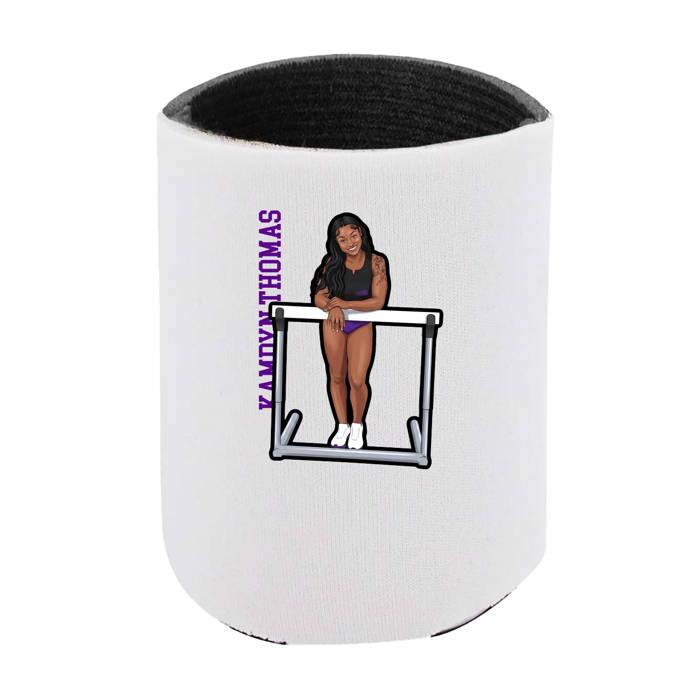 Can Holder — Name Vertical in White