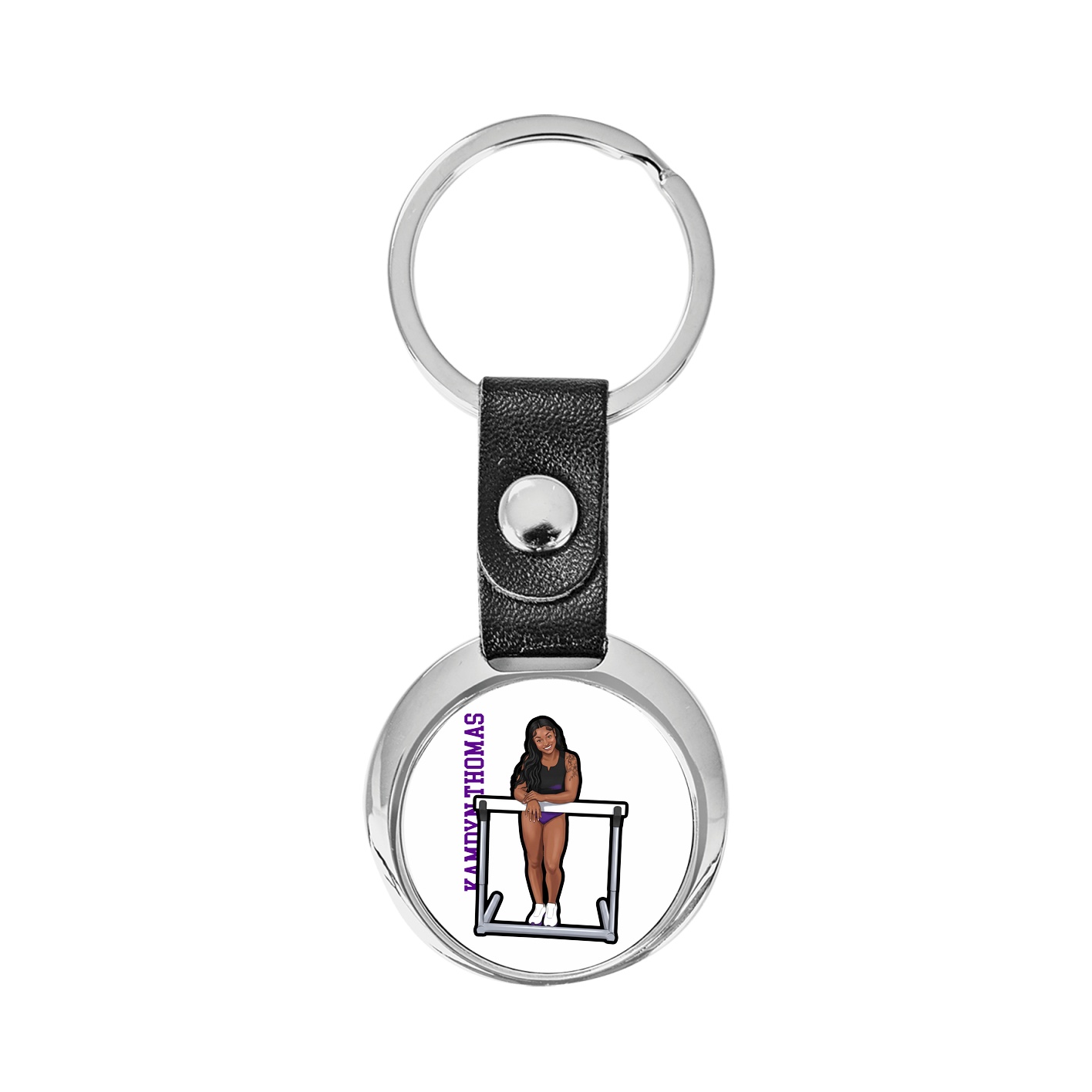 Key Chain — Name Vertical in Classic
