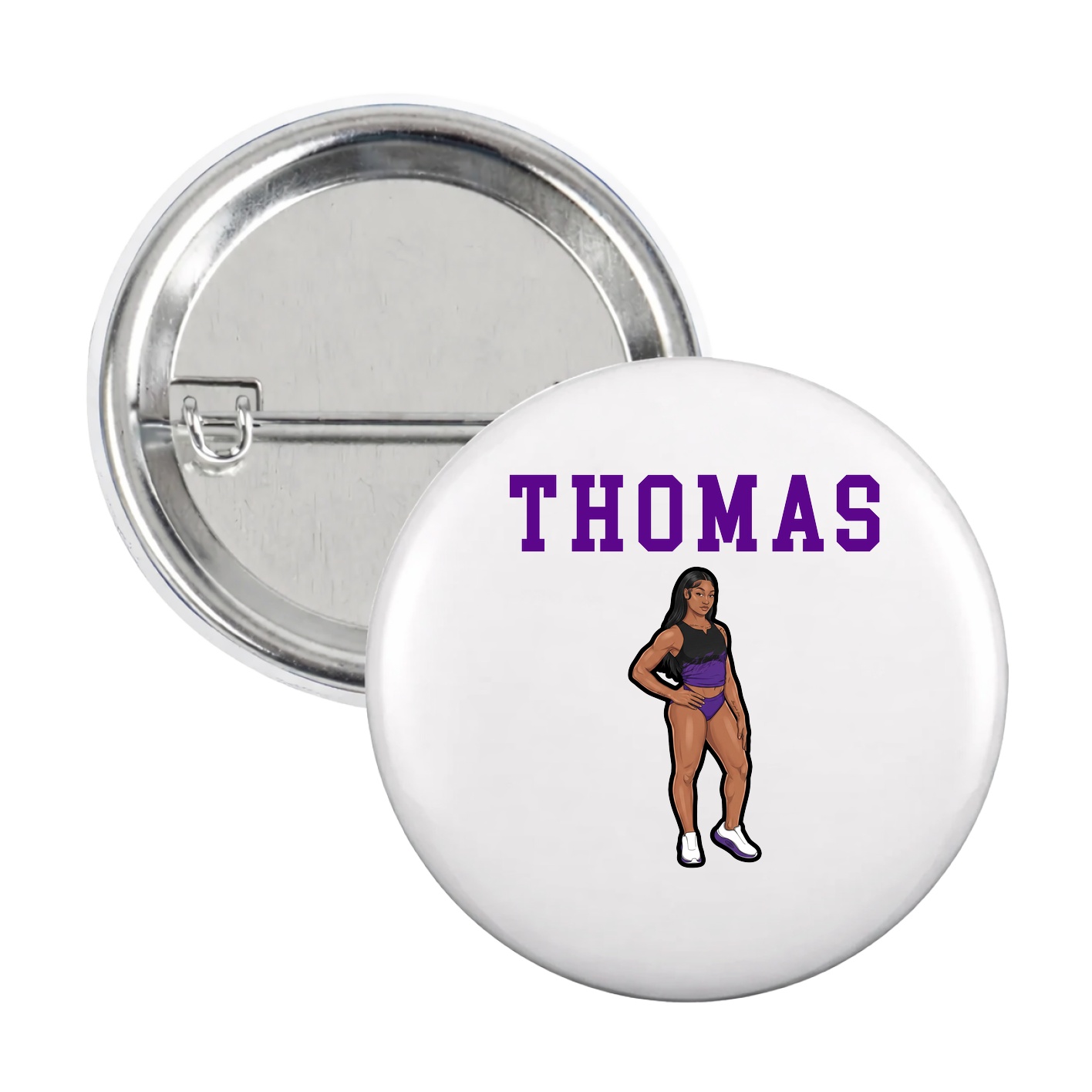 Game Day Button — Shirsey in White