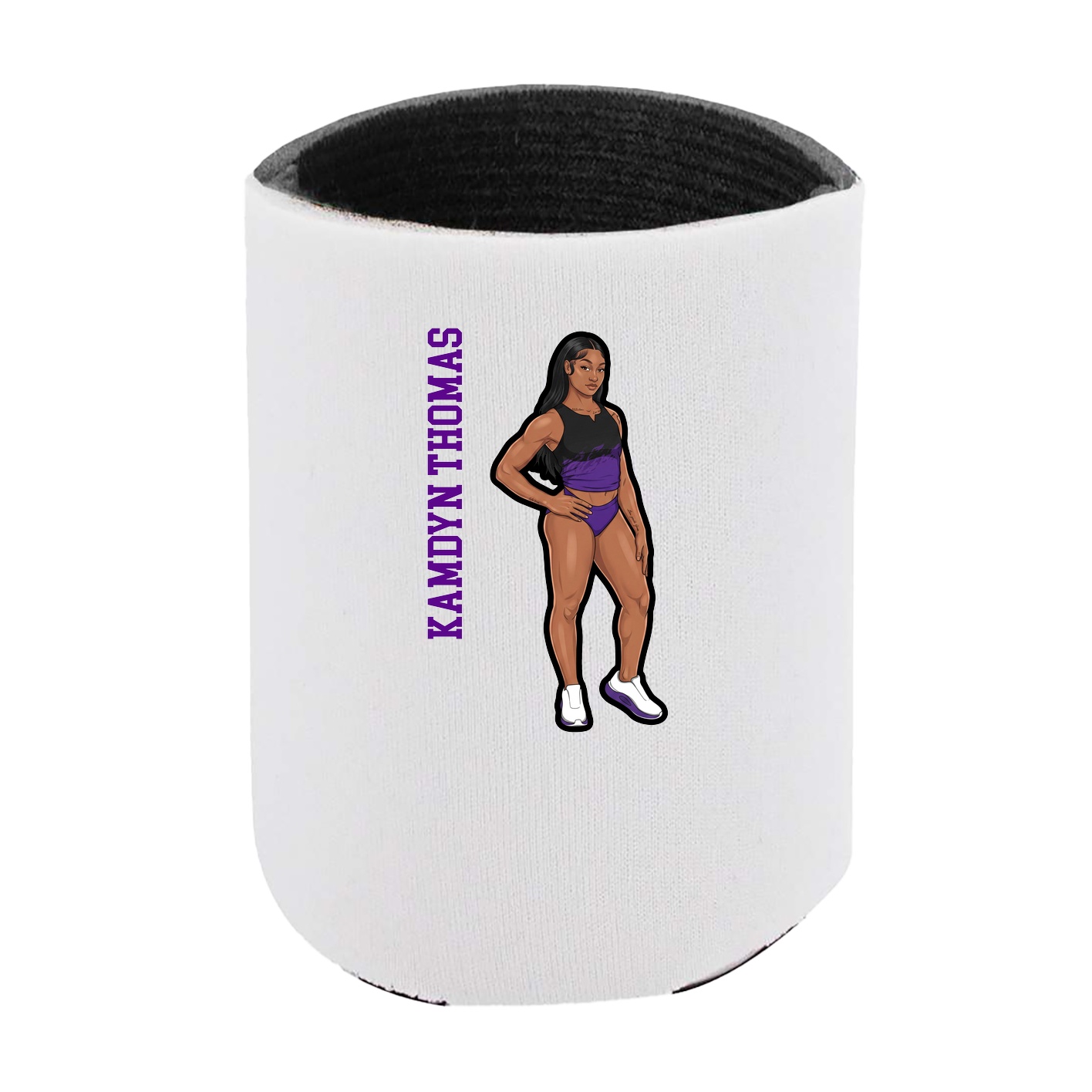 Can Holder — Name Vertical in White