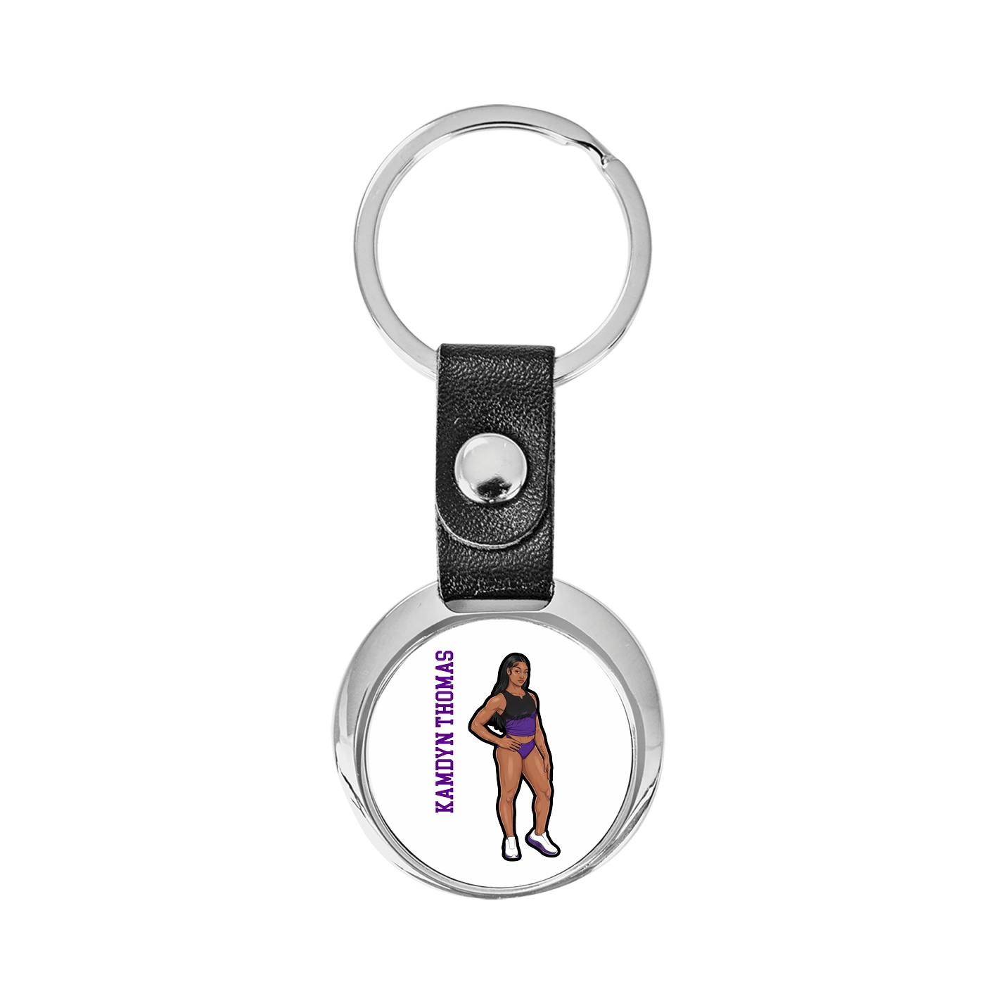 Key Chain — Name Vertical in Classic