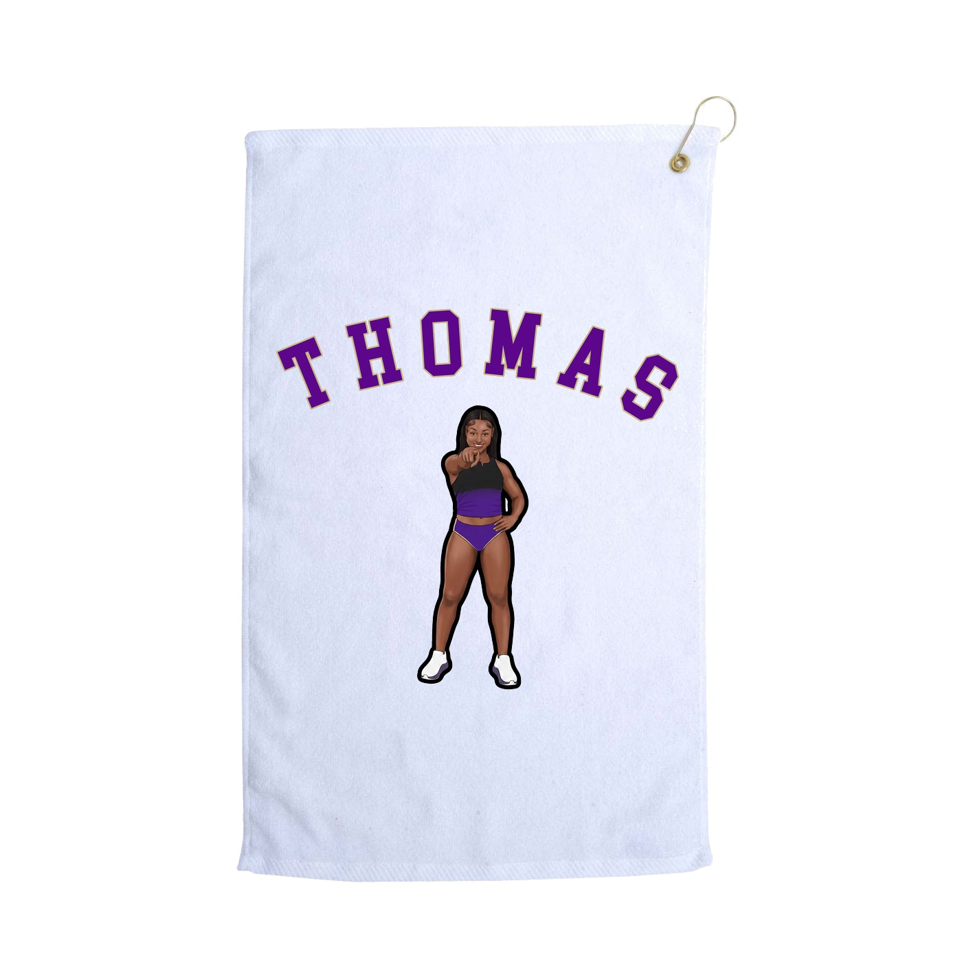 Golf Towel — Shirsey Arch in White