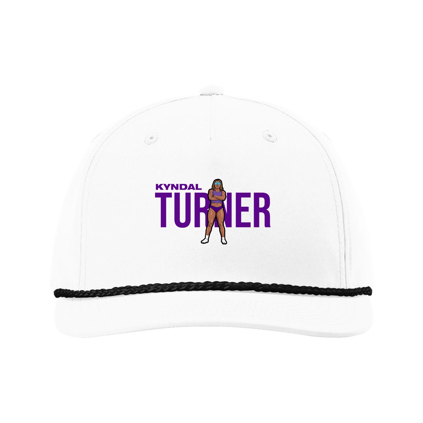 Five-Panel Classic Rope Cap — Player Name in White