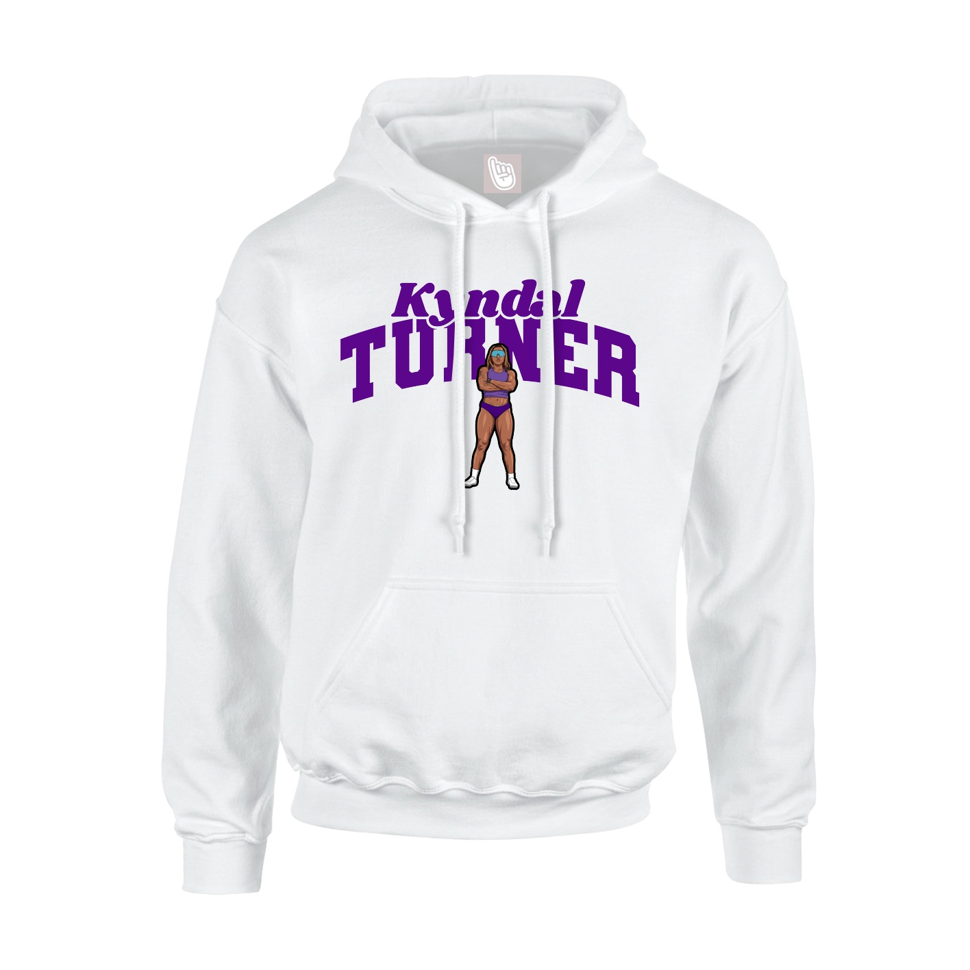 Hoodie — Signature Arch in White