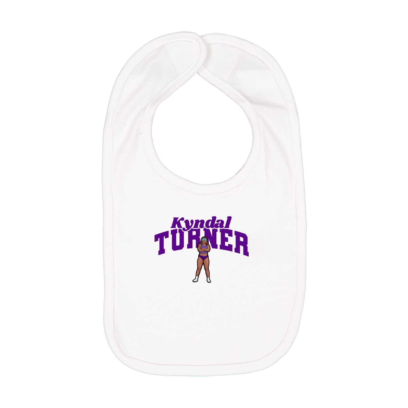 Infant Bib — Signature Arch in White