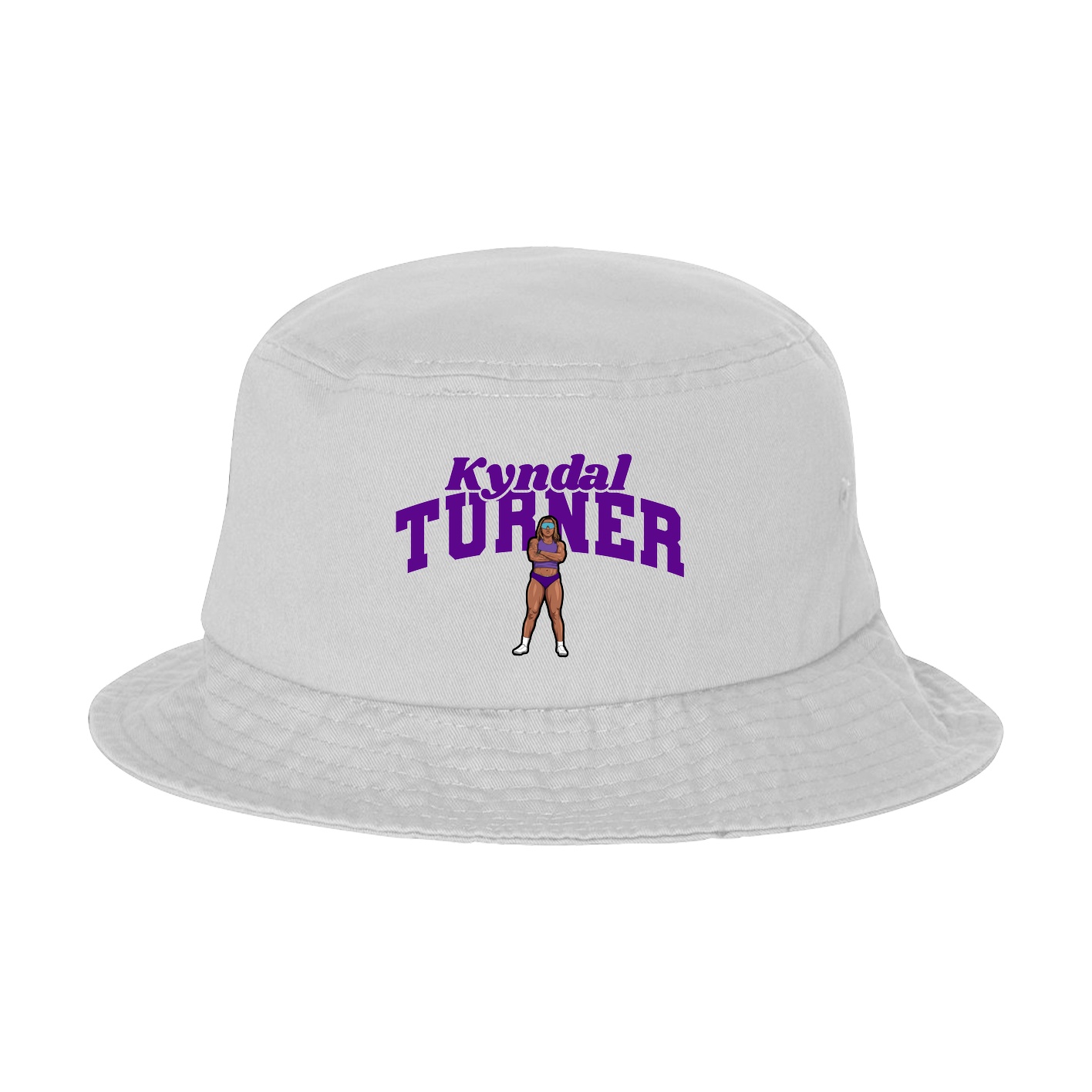 Bucket Cap — Signature Arch in White