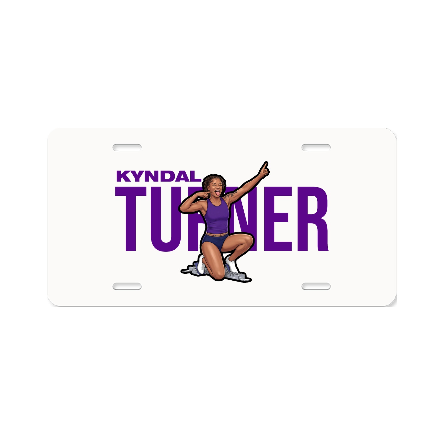 License Plate — Player Name in Classic