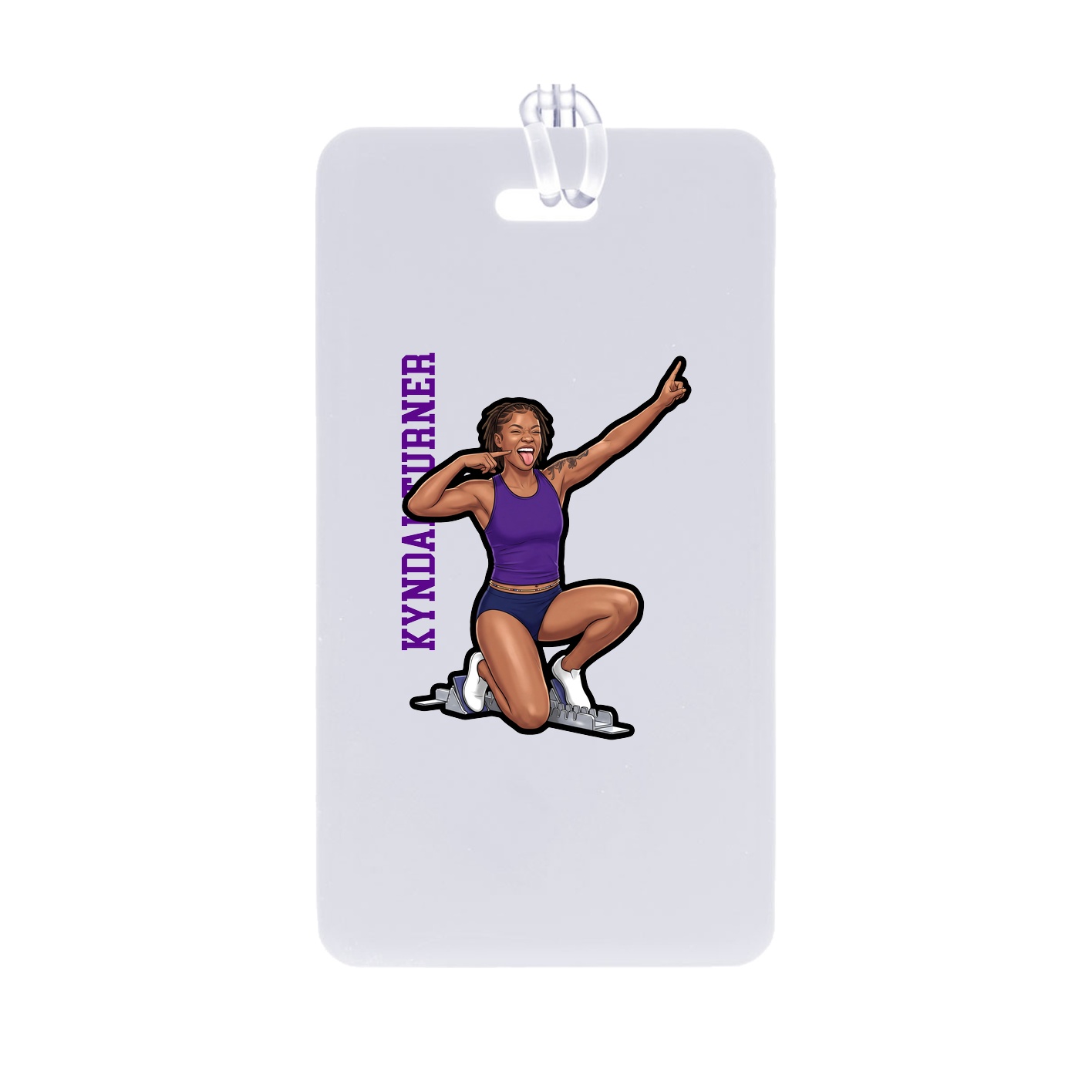 Bag Tag — Name Vertical in Classic