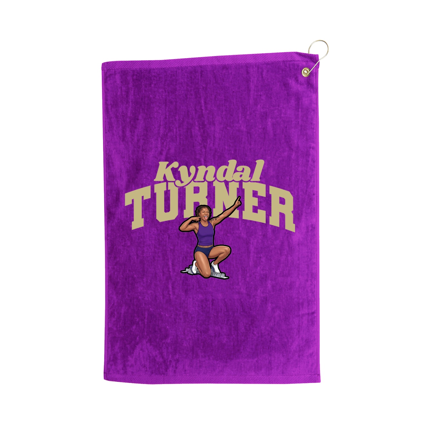 Golf Towel — Signature Arch in Purple