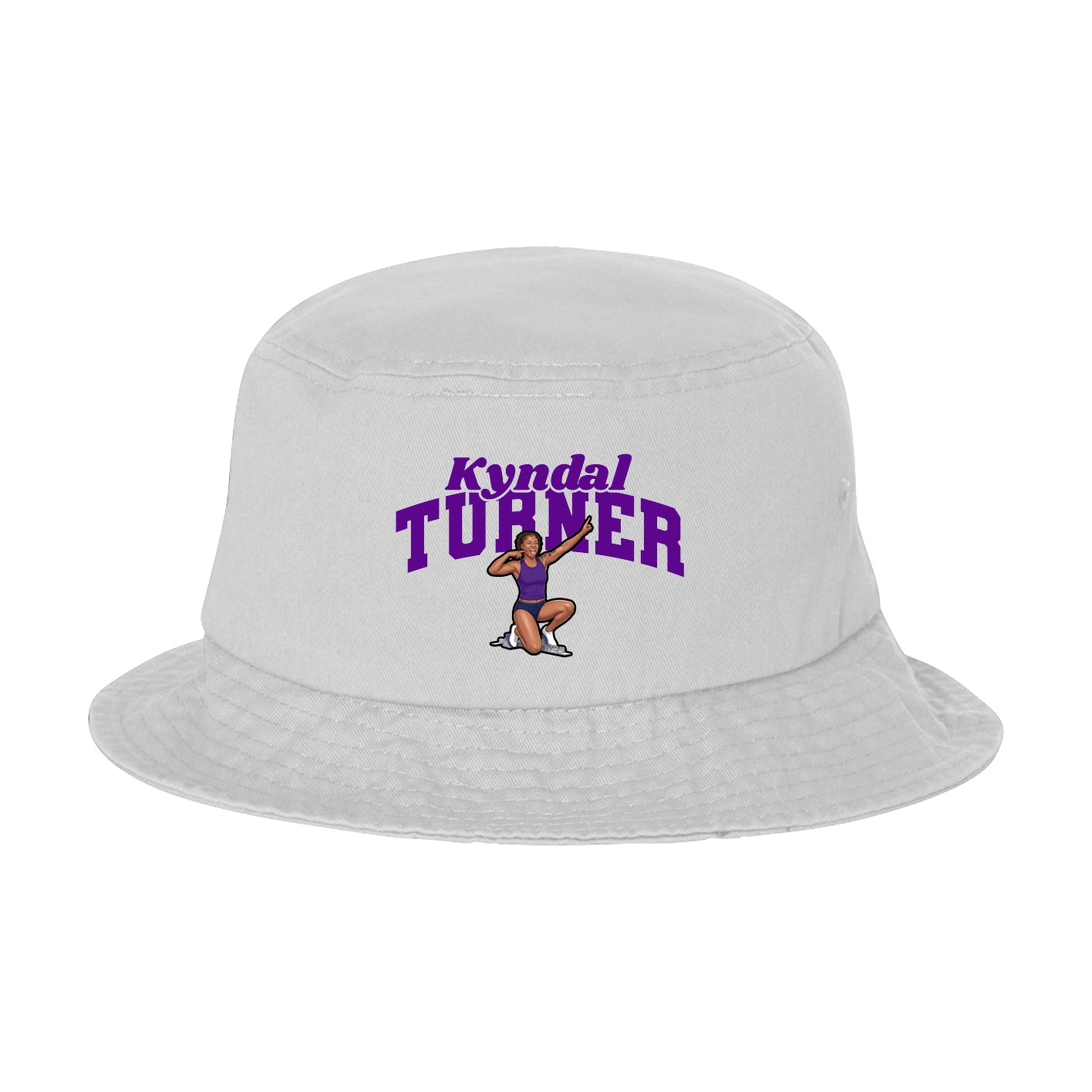 Bucket Cap — Signature Arch in White