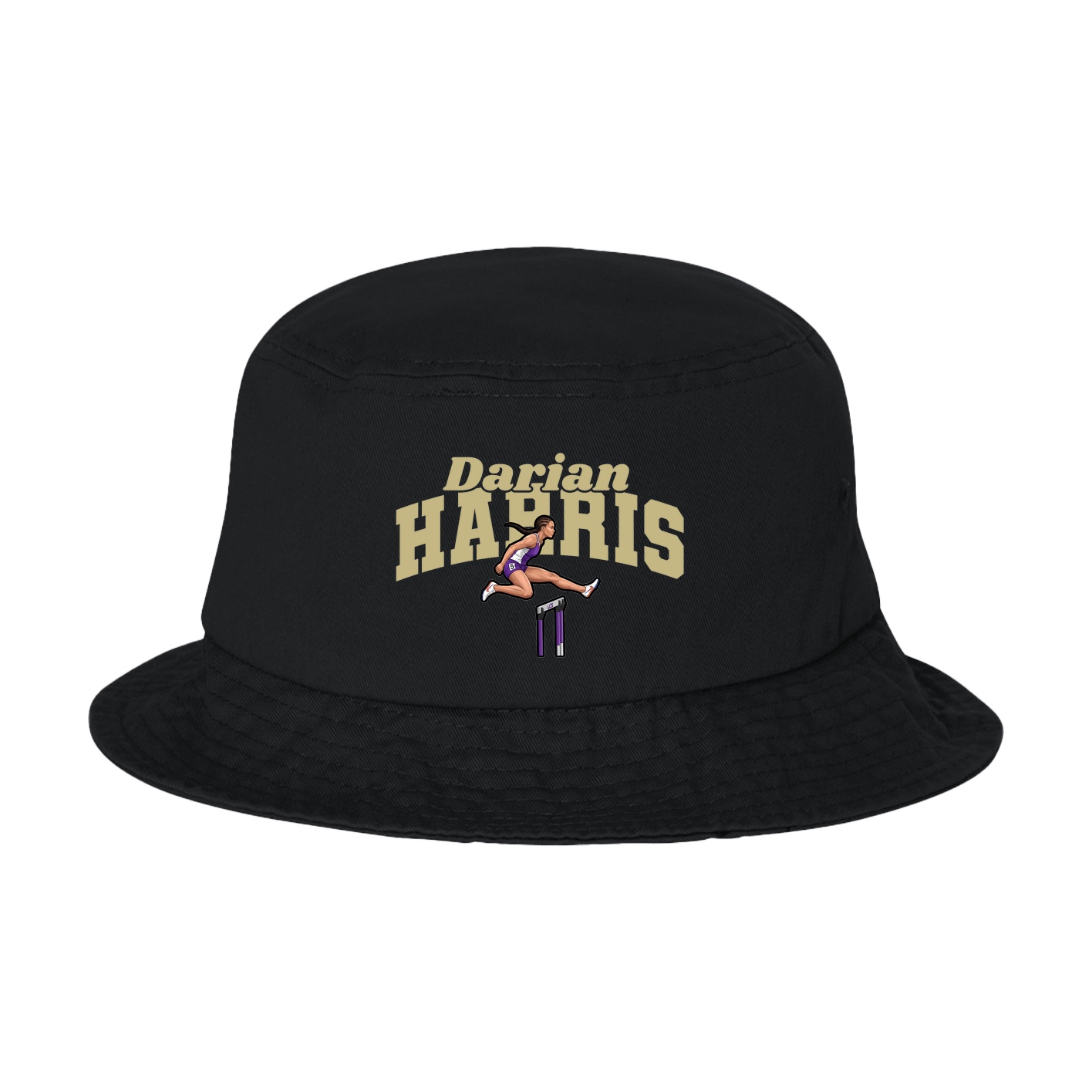 Bucket Cap — Signature Arch in Black