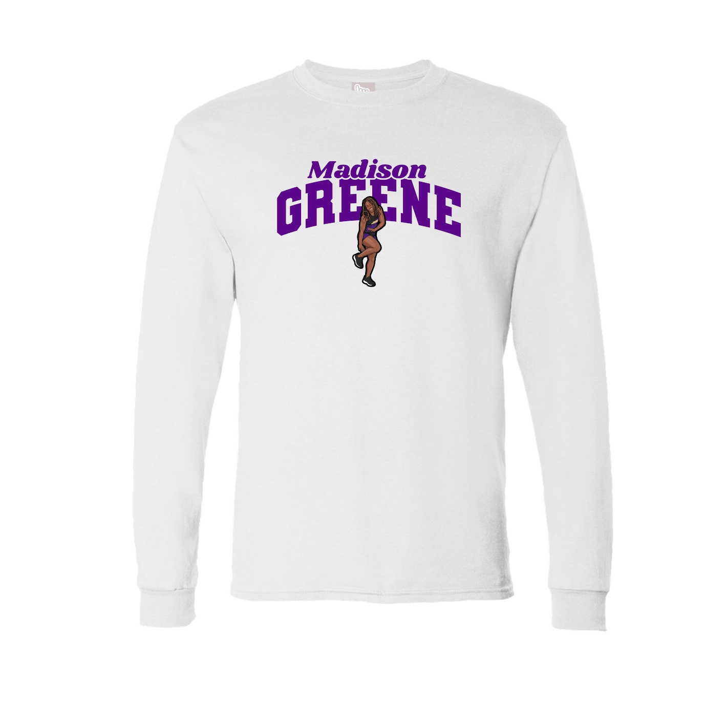 Long Sleeve Tee — Signature Arch in White