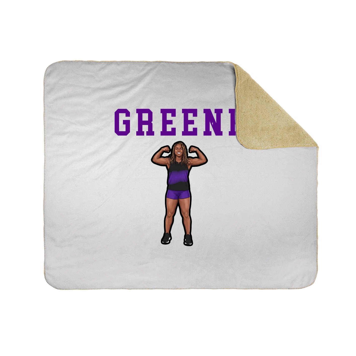 Throw Blanket — Shirsey in White
