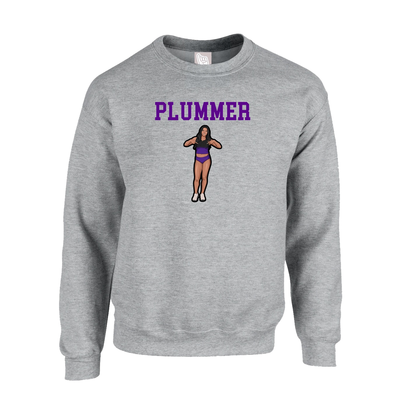Fleece Crew — Shirsey in Grey