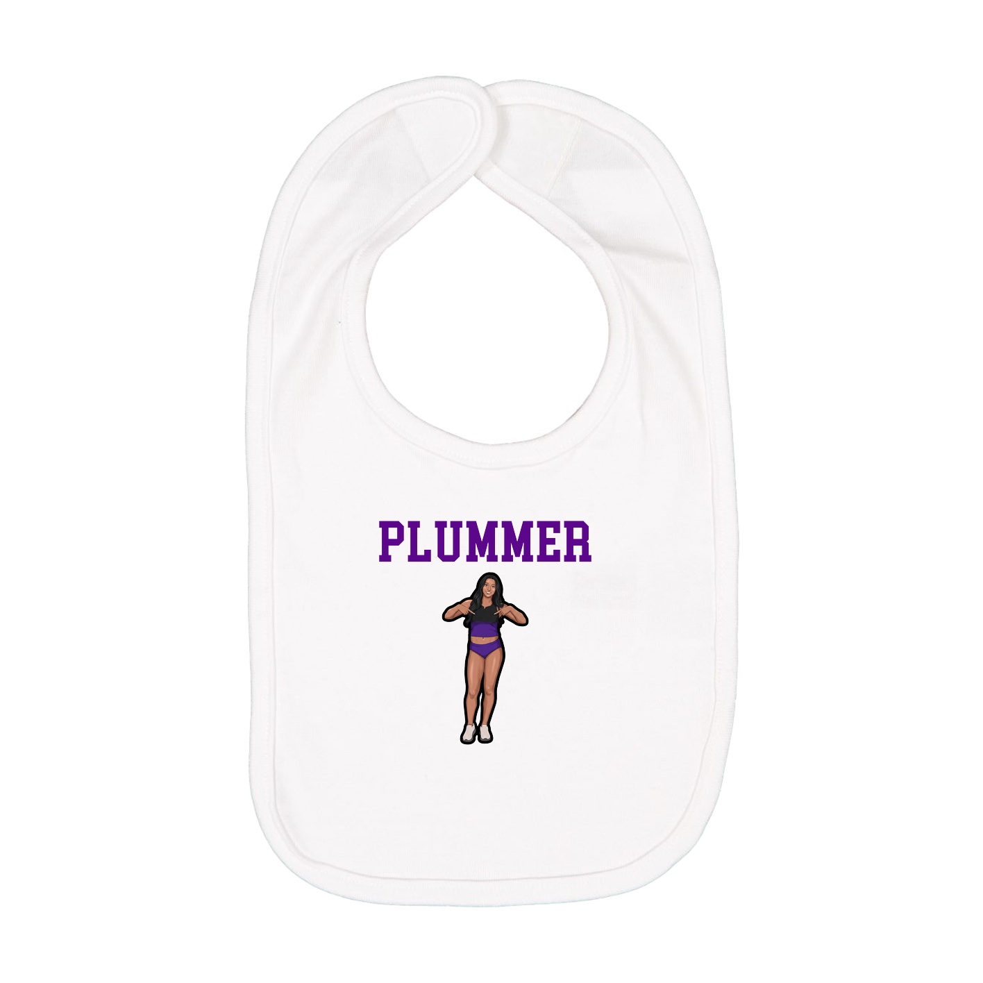 Infant Bib — Shirsey in White