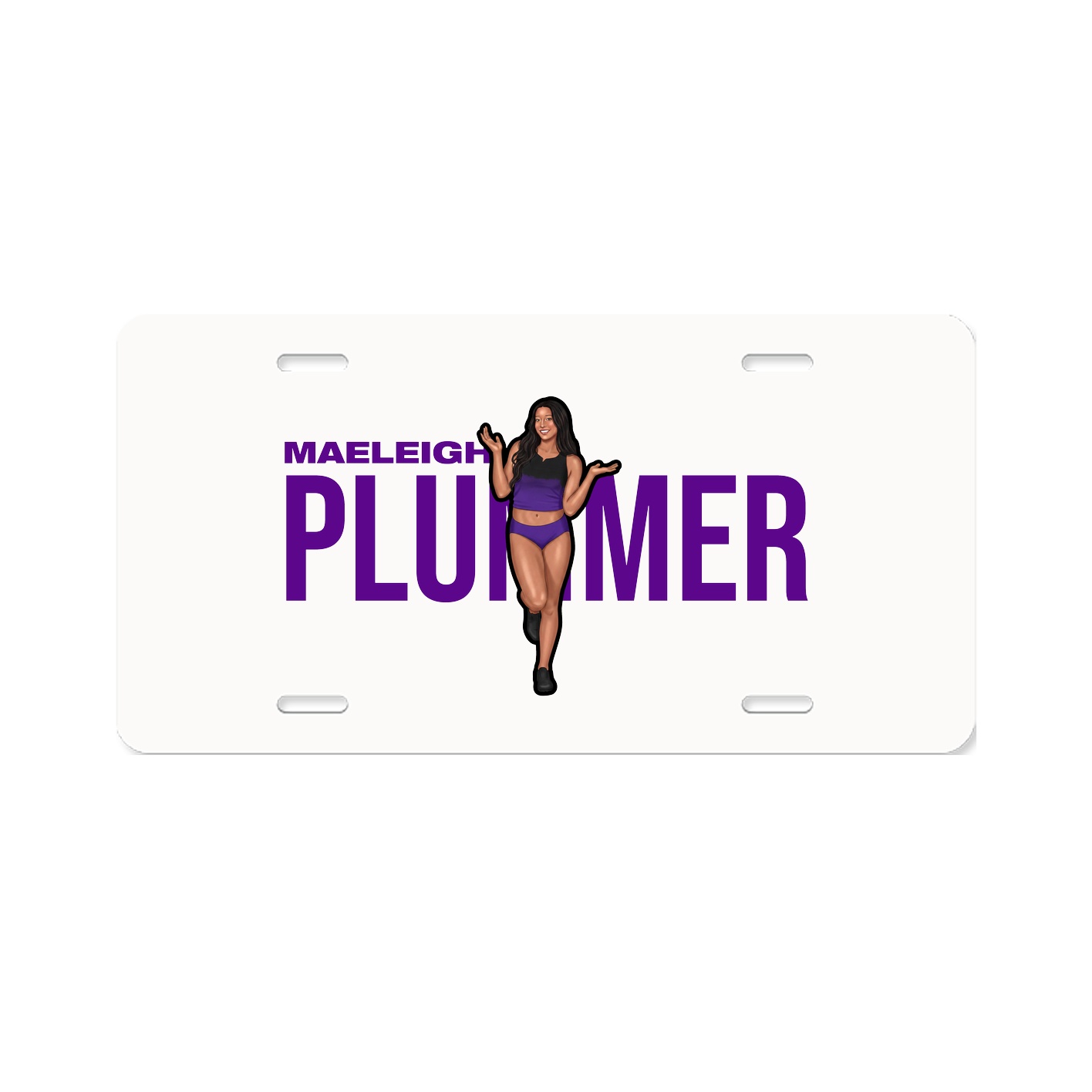 License Plate — Player Name in Classic