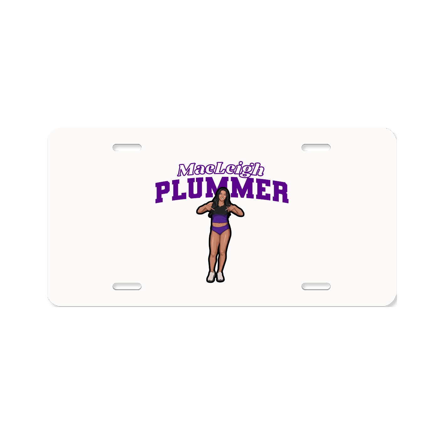 License Plate — Name Arch in Classic