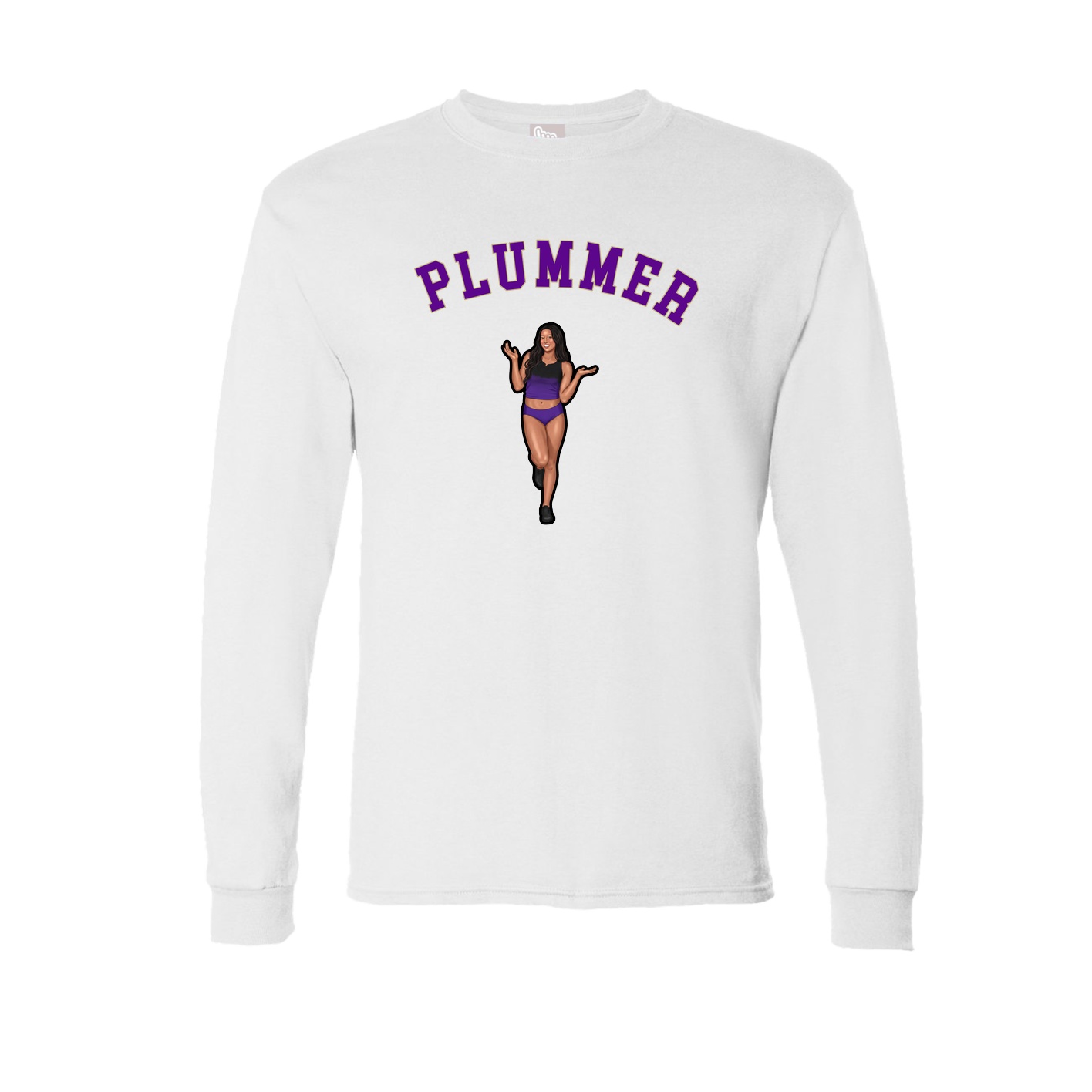 Long Sleeve Tee — Shirsey Arch in White