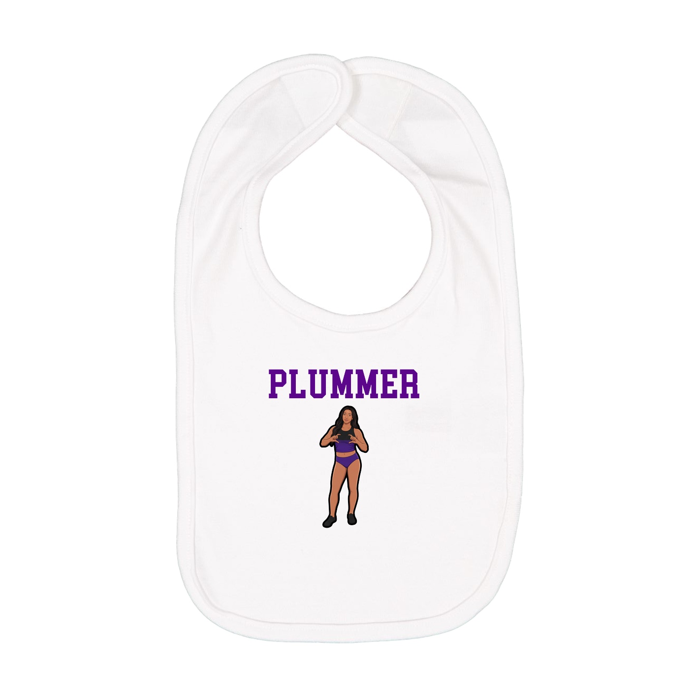 Infant Bib — Shirsey in White