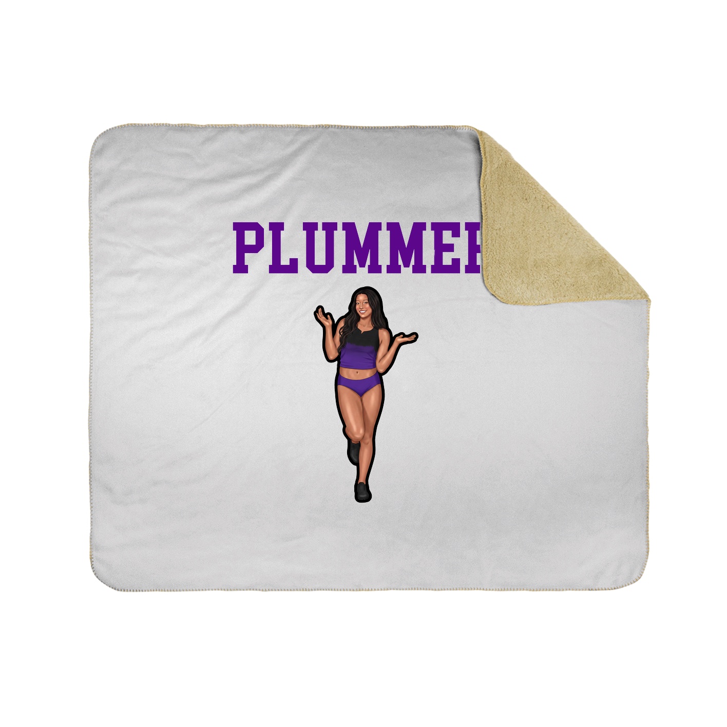 Throw Blanket — Shirsey in White