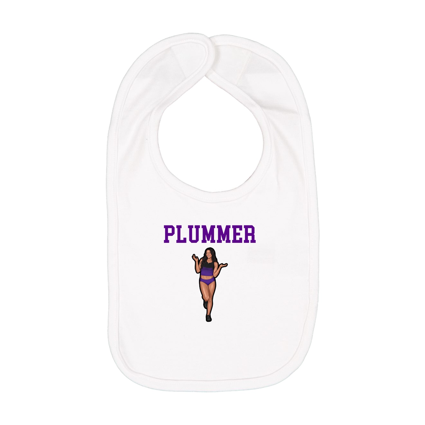 Infant Bib — Shirsey in White