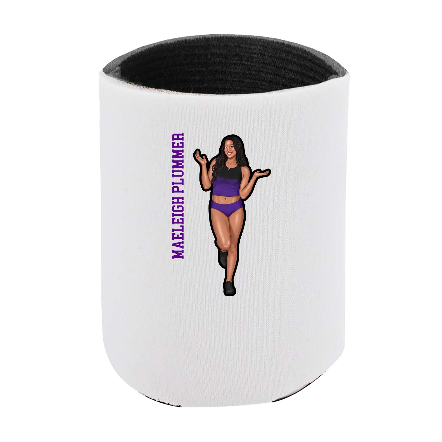 Can Holder — Name Vertical in White