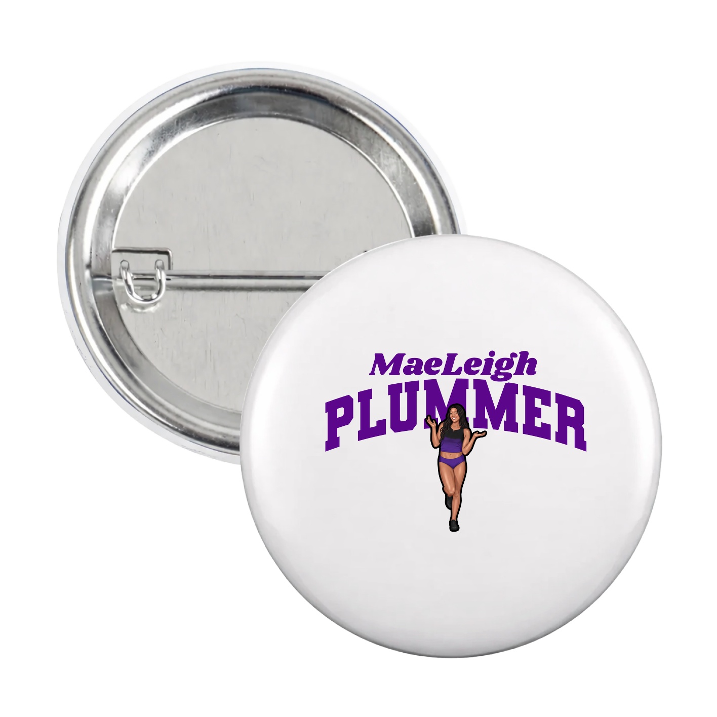 Game Day Button — Signature Arch in White