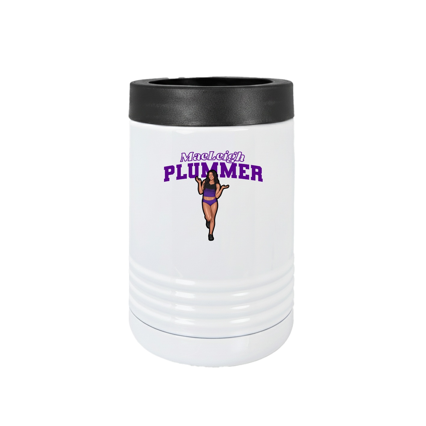 Beverage Holder — Name Arch in White