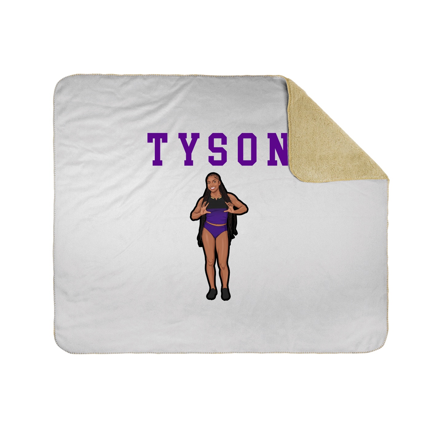 Throw Blanket — Shirsey in White