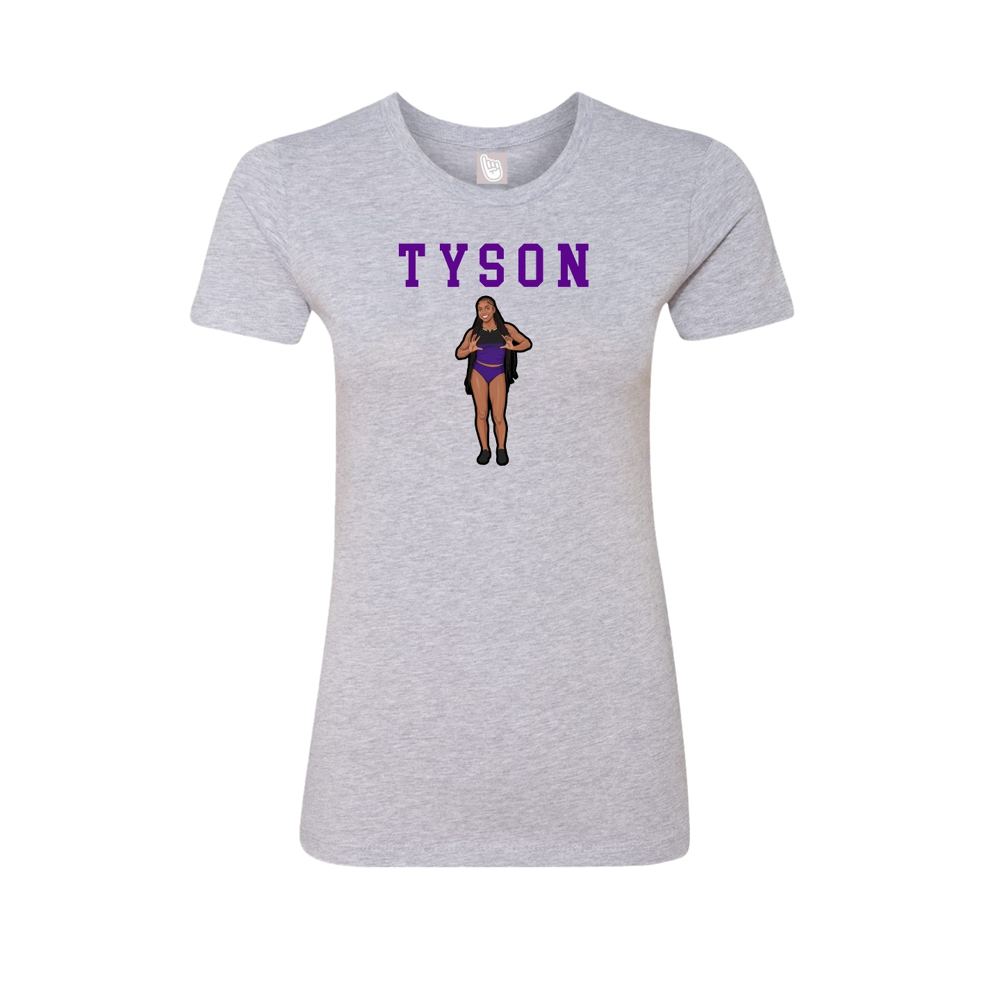 Fitted Women's Tee — Shirsey in Grey