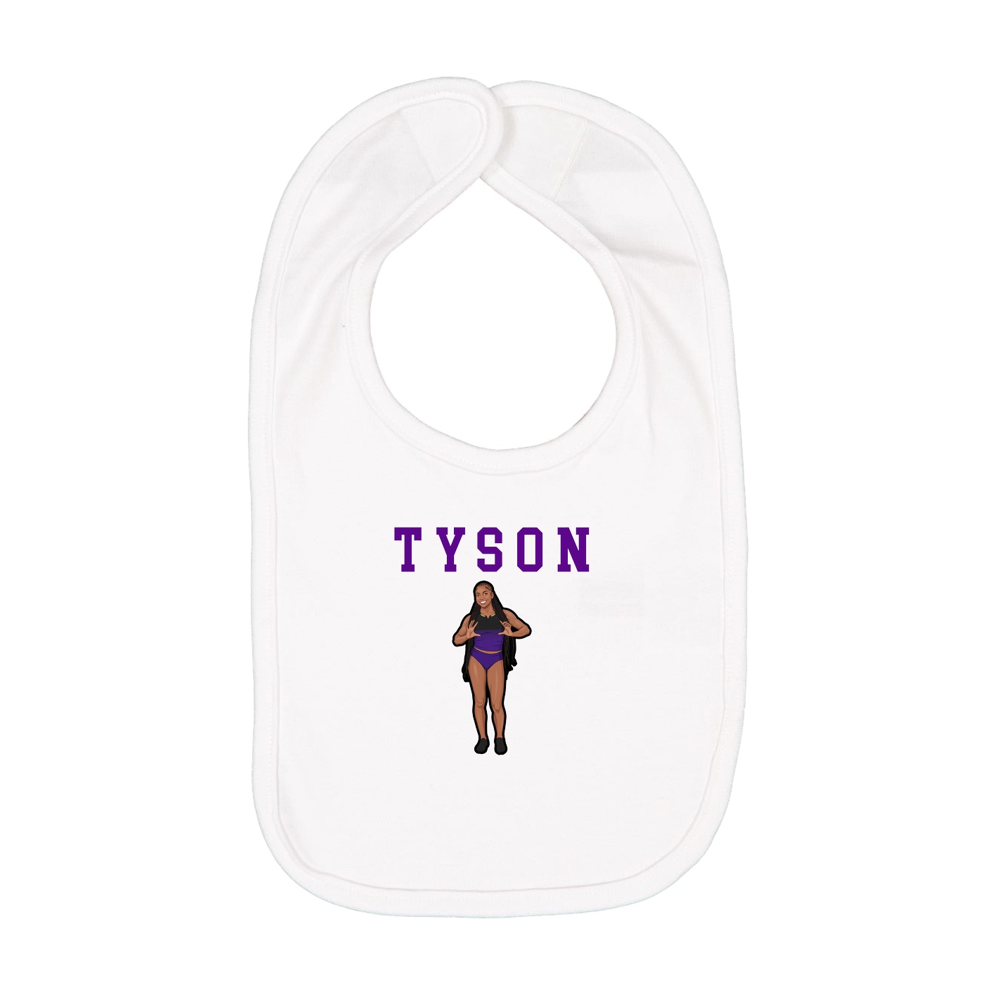 Infant Bib — Shirsey in White