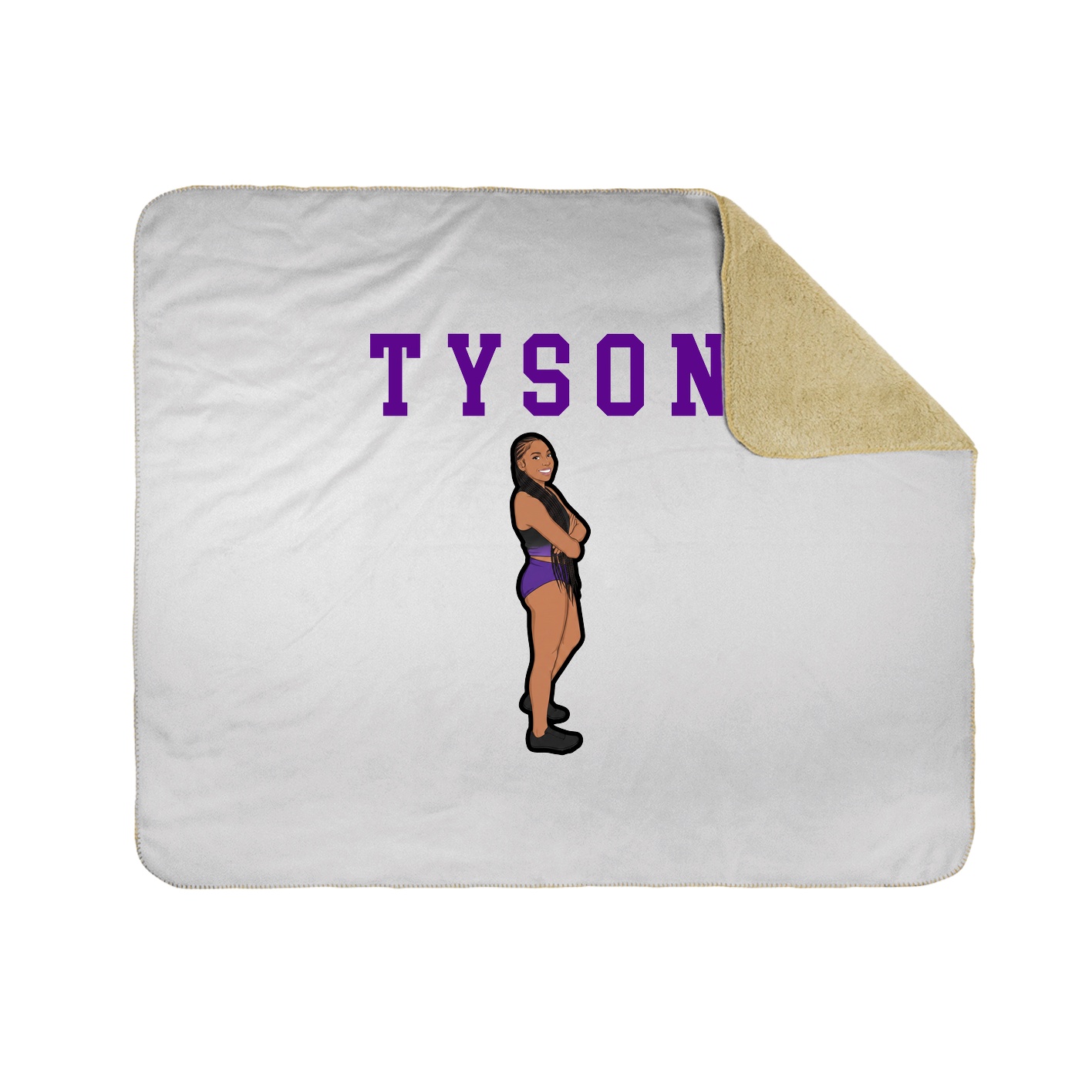 Throw Blanket — Shirsey in White