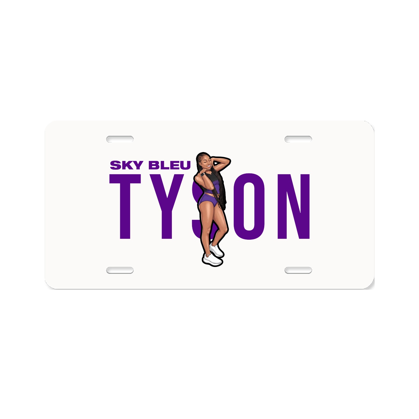 License Plate — Player Name in Classic