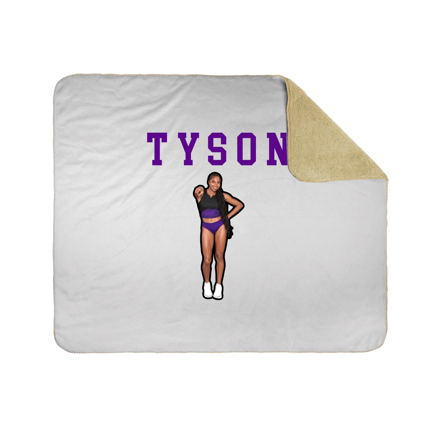 Throw Blanket — Shirsey in White