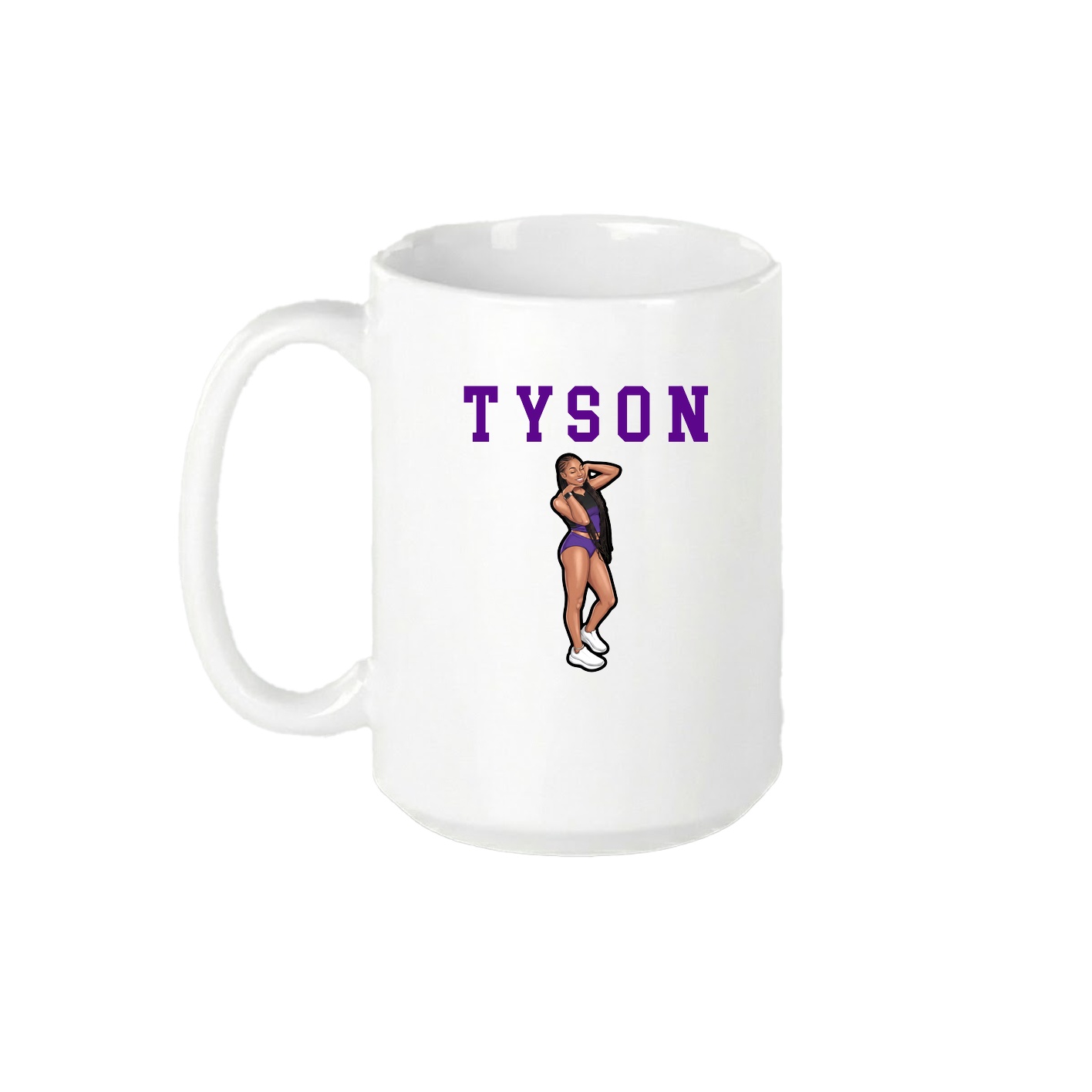 15oz Coffee Mug — Shirsey in White