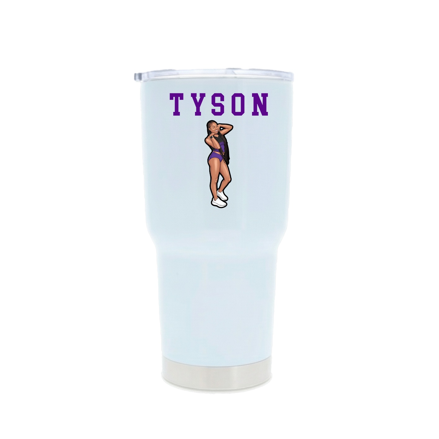 30oz Stainless Steel Tumbler — Shirsey in White