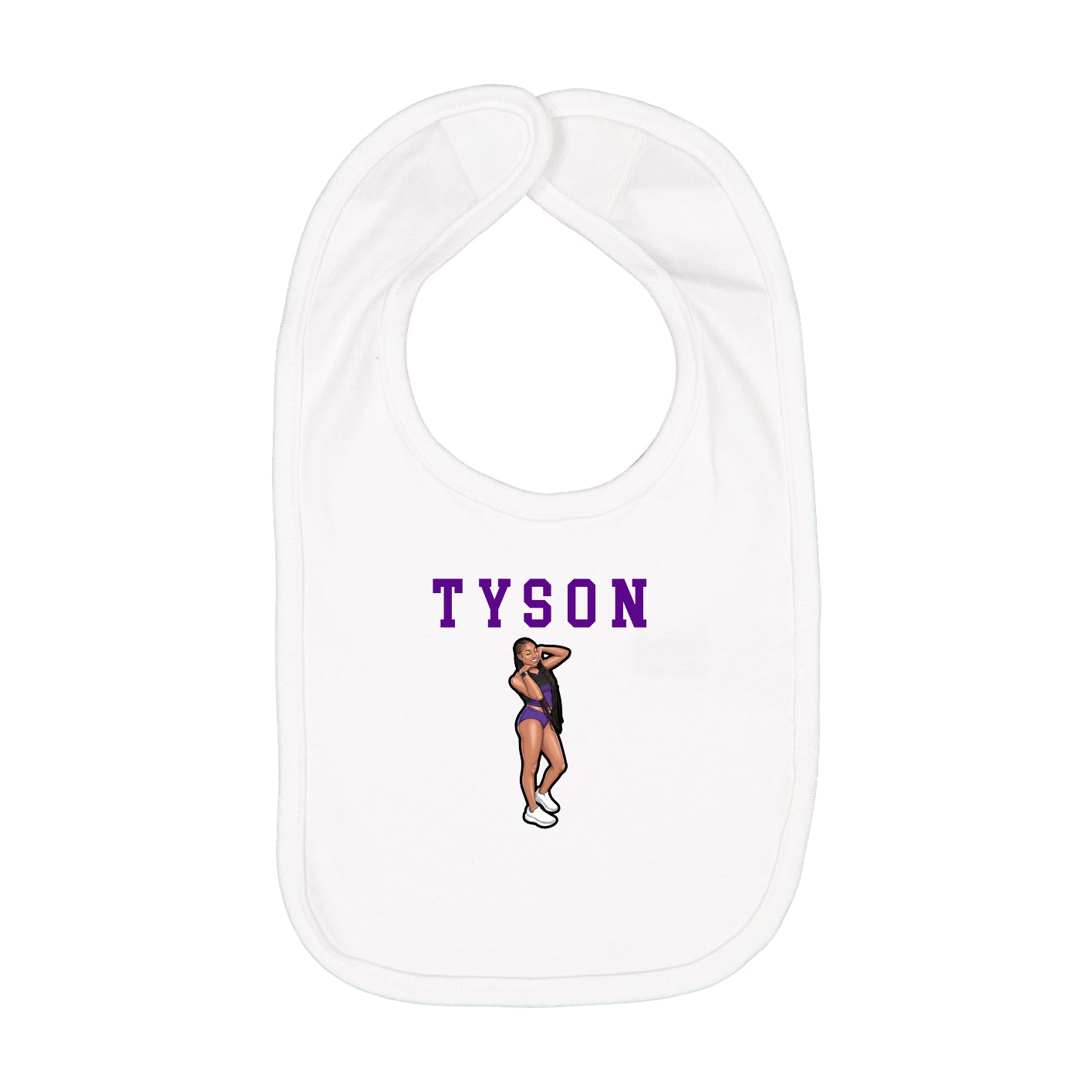Infant Bib — Shirsey in White