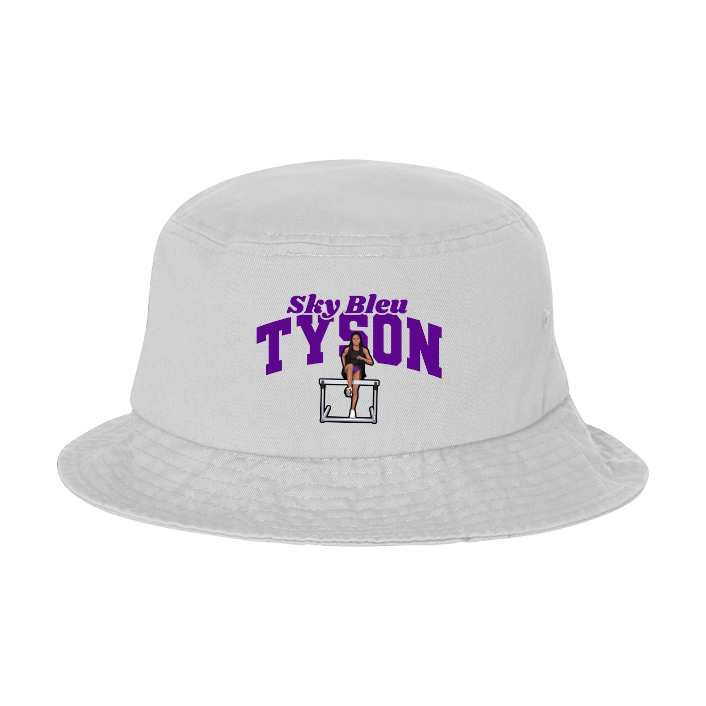Bucket Cap — Signature Arch in White