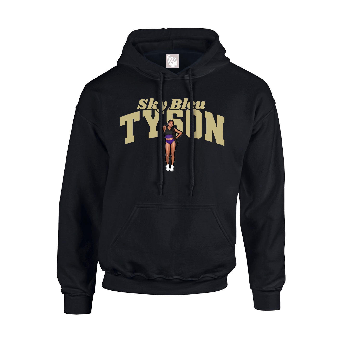 Hoodie — Signature Arch in Black